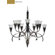 Zaneen Lighting Siberia Ten Light Chandelier in Aged Gold