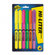 Avery Consumer Products Fluorescent Highlighter, Chisel Tip, Fluor GN, OE, PK, PE, 2-YW, 6/set                                                       