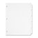 Cardinal Brands, Inc Erasable Tab Dividers, 5-Tabs, 11"x8-1/2", 5/Set, White