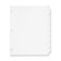 Cardinal Brands, Inc Erasable Tab Dividers, 8-Tabs, 11"x8-1/2", 8/Set, White
