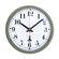 Chicago Lighthouse For The Blind Wall Clock,w/Cubicle Mounting Tape, 7-1/2", White Dial, Gray