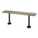 Lenox Plastic Lockers Lenox Pedestal Bench - 4 Ft (2 Pedestals)