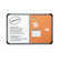 Iceberg Enterprises Combo Dry Erase/Cork Board, 66 x 42, White/Cork, Charcoal Frame                                                              