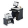 Iceberg Enterprises SnapEase PC Workstation and Printer Cart in Charcoal