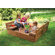 Badger Basket Cedar Sandbox with Two Bench Seats