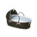 Badger Basket Hooded Moses Basket with Gingham Bedding
