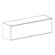 Maxon Furniture Overhead Storage, 48" Wide, Gray