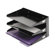 MMF Industries Steelmaster Multi-Tier Horizontal Letter Organizers, Three-Tier, Steel, Black                                                
