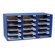 Pacon Corporation Mail Box, 15 Slots, 12-1/2"x10"x3", Blue