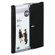 Rolodex Corporation Faux Leather Business Card Book Holds 240 2-1/4 x 4 Cards, Black/Silver                                                      
