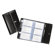 Rolodex Corporation Business Card Book, 96 Capacity, 5-1/4"x10"x1", Black