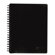 Tops Business Forms Black Leatherette Notebook, College Rule, 8 x 10-1/2, White, 96 Sheets/Pad                                                   