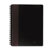 Tops Business Forms Black/Burgundy Leatherette Notebook, College Rule, 8-1/4 x 5-7/8, 96-Sheet                                                   