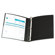 Wilson Jones Print-Won't-Stick Flexible Poly Round Ring View Binder, 5/8in Capacity, Black                                                