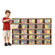 Young Time 25 Tray Storage Cubbie with Clear Trays