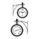 Taylor Station Thermometer with Clock