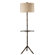 Dimond Lighting Stanton Floor Lamp in Dunbrook With Glass Tray