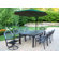 Oakland Living Rochester 9 Piece Swivel Dining Set