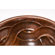 Premier Copper Products Round Braided Self Rimming Hammered Copper Bathroom Sink in Oil Rubbed Bronze