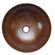 Premier Copper Products Small Round Hammered Copper Vessel Sink in Oil Rubbed Bronze