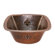 Premier Copper Products 15" Square Fleur De Lis Copper Bar Sink in Oil Rubbed Bronze