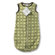 Swaddle Designs zzZipMe Sack in Pastel Lime with Brown Mod Circles