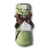 Swaddle Designs Terry Velour Hoodie Towel in Pastel Lime with Brown Mod Circles