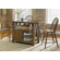 Liberty Furniture Farmhouse Casual Dining Centre Island Pub Table in Weathered Oak