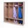 Whitney Brothers Coat Locker with Sliding Doors