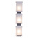 Varaluz Rain Three Light Vanity Light in Hammered Ore with Frosted Grass Shade