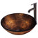 Vigo Russet Glass Vessel Sink with Faucet in Oil Rubbed Bronze