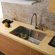Vigo 32" x 19" Undermount Zero Radius Single Bowl Kitchen Sink with Faucet and Soap Dispenser in Satin