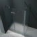 Vigo 24" Pivot Door Swing Frameless Shower Enclosure with Base