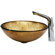 Vigo Liquid Gold Vessel Sink and Side Lever Faucet Set
