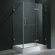 Vigo Frameless Pivot Door Shower Enclosure with Left Drain