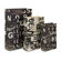 IMAX Text Collage Book Box in Black and White (Set of 3)