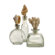 IMAX Shell Stopper Glass Bottles (Set of 3)