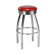 Regal Steel 30" Backless Retro Metal Swivel Barstool