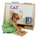 ECR4kids Two Sided Pic A Book Stand with Dry Erase Board and Storage Cubbie