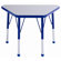 ECR4kids 20" x 33" Trapezoid Learning Table in Maple