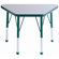 ECR4kids 20" x 33" Trapezoid Learning Table in Maple