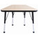ECR4kids 20" x 33" Trapezoid Learning Table in Maple
