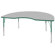 ECR4kids 48 x 72 Kidney Shaped Adjustable Activity Table in Gray
