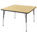 ECR4kids 48" Square Adjustable Activity Table in Maple