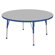 ECR4kids 48" Round Adjustable Activity Table in Gray