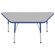 ECR4kids 30" x 60" Trapezoid Activity Table in Various Colors