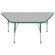 ECR4kids 30" x 60" Trapezoid Activity Table in Various Colors