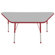 ECR4kids 30" x 60" Trapezoid Activity Table in Various Colors