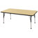 ECR4kids 30x60 Rectangular Adjustable Activity Table in Maple