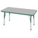 ECR4kids 24" x 48" Rectangular Adjustable Activity Table in Gray